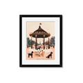 Picture of Le Petit Chien Tea Party _GroupedProduct_Rectangle_Portrait_Framed_Matted_