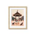 Picture of Le Petit Chien Tea Party _GroupedProduct_Rectangle_Portrait_Framed_Matted_