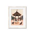 Picture of Le Petit Chien Tea Party _GroupedProduct_Rectangle_Portrait_Framed_Matted_