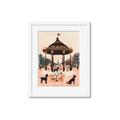 Picture of Le Petit Chien Tea Party _GroupedProduct_Rectangle_Portrait_Framed_Matted_