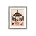 Picture of Le Petit Chien Tea Party _GroupedProduct_Rectangle_Portrait_Framed_Matted_