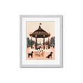 Picture of Le Petit Chien Tea Party _GroupedProduct_Rectangle_Portrait_Framed_Matted_