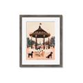 Picture of Le Petit Chien Tea Party _GroupedProduct_Rectangle_Portrait_Framed_Matted_