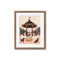 Picture of Le Petit Chien Tea Party _GroupedProduct_Rectangle_Portrait_Framed_Matted_
