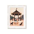 Picture of Le Petit Chien Tea Party _GroupedProduct_Rectangle_Portrait_Framed_Matted_