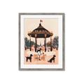 Picture of Le Petit Chien Tea Party _GroupedProduct_Rectangle_Portrait_Framed_Matted_