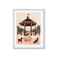Picture of Le Petit Chien Tea Party _GroupedProduct_Rectangle_Portrait_Framed_Matted_