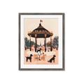 Picture of Le Petit Chien Tea Party _GroupedProduct_Rectangle_Portrait_Framed_Matted_