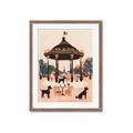 Picture of Le Petit Chien Tea Party _GroupedProduct_Rectangle_Portrait_Framed_Matted_