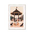 Picture of Le Petit Chien Tea Party _GroupedProduct_Rectangle_Portrait_Framed_Matted_
