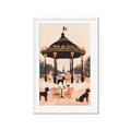 Picture of Le Petit Chien Tea Party _GroupedProduct_Rectangle_Portrait_Framed_Matted_