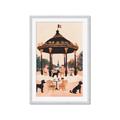 Picture of Le Petit Chien Tea Party _GroupedProduct_Rectangle_Portrait_Framed_Matted_