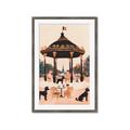 Picture of Le Petit Chien Tea Party _GroupedProduct_Rectangle_Portrait_Framed_Matted_
