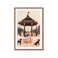 Picture of Le Petit Chien Tea Party _GroupedProduct_Rectangle_Portrait_Framed_Matted_