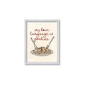 Picture of My Love Language is Poutine _GroupedProduct_Rectangle_Portrait_Framed_Matted_