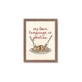 Picture of My Love Language is Poutine _GroupedProduct_Rectangle_Portrait_Framed_Matted_