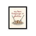Picture of My Love Language is Poutine _GroupedProduct_Rectangle_Portrait_Framed_Matted_