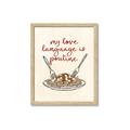 Picture of My Love Language is Poutine _GroupedProduct_Rectangle_Portrait_Framed_Matted_