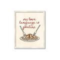 Picture of My Love Language is Poutine _GroupedProduct_Rectangle_Portrait_Framed_Matted_