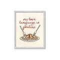 Picture of My Love Language is Poutine _GroupedProduct_Rectangle_Portrait_Framed_Matted_