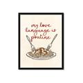 Picture of My Love Language is Poutine _GroupedProduct_Rectangle_Portrait_Framed_Matted_