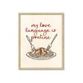 Picture of My Love Language is Poutine _GroupedProduct_Rectangle_Portrait_Framed_Matted_