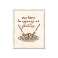 Picture of My Love Language is Poutine _GroupedProduct_Rectangle_Portrait_Framed_Matted_