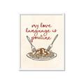 Picture of My Love Language is Poutine _GroupedProduct_Rectangle_Portrait_Framed_Matted_