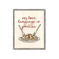 Picture of My Love Language is Poutine _GroupedProduct_Rectangle_Portrait_Framed_Matted_