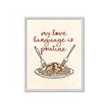 Picture of My Love Language is Poutine _GroupedProduct_Rectangle_Portrait_Framed_Matted_