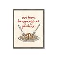 Picture of My Love Language is Poutine _GroupedProduct_Rectangle_Portrait_Framed_Matted_