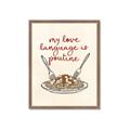 Picture of My Love Language is Poutine _GroupedProduct_Rectangle_Portrait_Framed_Matted_