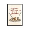 Picture of My Love Language is Poutine _GroupedProduct_Rectangle_Portrait_Framed_Matted_