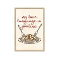 Picture of My Love Language is Poutine _GroupedProduct_Rectangle_Portrait_Framed_Matted_
