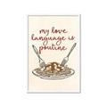 Picture of My Love Language is Poutine _GroupedProduct_Rectangle_Portrait_Framed_Matted_