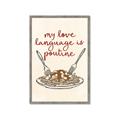 Picture of My Love Language is Poutine _GroupedProduct_Rectangle_Portrait_Framed_Matted_