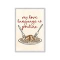 Picture of My Love Language is Poutine _GroupedProduct_Rectangle_Portrait_Framed_Matted_