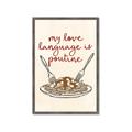 Picture of My Love Language is Poutine _GroupedProduct_Rectangle_Portrait_Framed_Matted_
