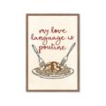 Picture of My Love Language is Poutine _GroupedProduct_Rectangle_Portrait_Framed_Matted_