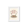 Picture of My Love Language is Poutine _GroupedProduct_Rectangle_Portrait_Framed_Matted_