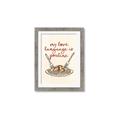 Picture of My Love Language is Poutine _GroupedProduct_Rectangle_Portrait_Framed_Matted_