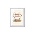 Picture of My Love Language is Poutine _GroupedProduct_Rectangle_Portrait_Framed_Matted_