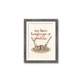 Picture of My Love Language is Poutine _GroupedProduct_Rectangle_Portrait_Framed_Matted_
