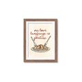 Picture of My Love Language is Poutine _GroupedProduct_Rectangle_Portrait_Framed_Matted_