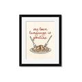 Picture of My Love Language is Poutine _GroupedProduct_Rectangle_Portrait_Framed_Matted_
