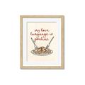 Picture of My Love Language is Poutine _GroupedProduct_Rectangle_Portrait_Framed_Matted_