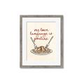 Picture of My Love Language is Poutine _GroupedProduct_Rectangle_Portrait_Framed_Matted_
