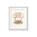 Picture of My Love Language is Poutine _GroupedProduct_Rectangle_Portrait_Framed_Matted_
