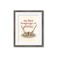 Picture of My Love Language is Poutine _GroupedProduct_Rectangle_Portrait_Framed_Matted_