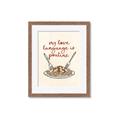 Picture of My Love Language is Poutine _GroupedProduct_Rectangle_Portrait_Framed_Matted_